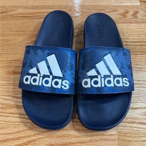 Adidas Adilette Comfort Slides Men’s Size 10 Navy Blue